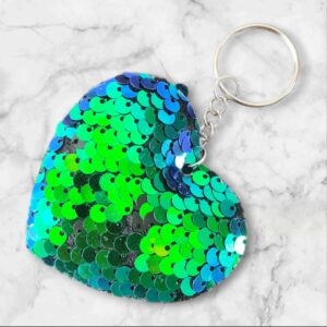 Sleutelhanger Hart (Metallic)